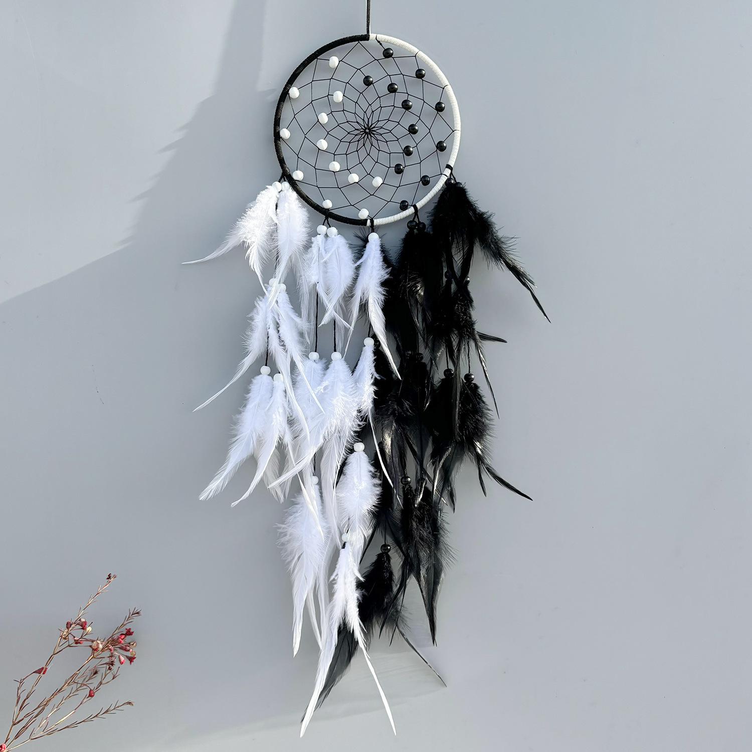 

Home Decoration Indian Dreamcatcher Room Wall Decoration Simple Wind Two-color Dreamcatcher Home Decoration Hanging Decoration Dreamcatcher Hanging