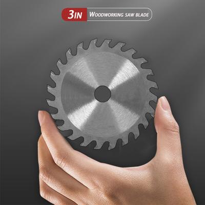 3" 75mm Carbide Saw Blades Ultra Thin Cutting Discs for Wood Rubber Plastic with 3/8 Inch 10mm Arbor for Angle Grinder