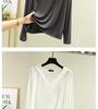 Plus Size Women's Long-Sleeve Modal T-Shirt - Hooded, Solid Color, Sun Protection, Lightweight for Spring/Summer