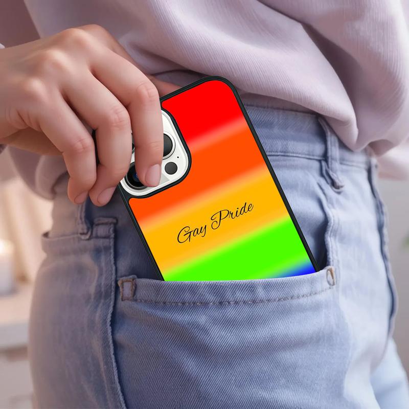 Gay Pride LGBT Rainbow Flag Phone Case For iPhone 17 Air 15 16e 14 13 Pro Max Coque 12 11 Pro Max PLUS Cover