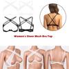 Dames BH Doorzichtig Mesh Lingerie Verstelbare Spaghettibandjes Kruis aan de Voorkant Beugel BH Top