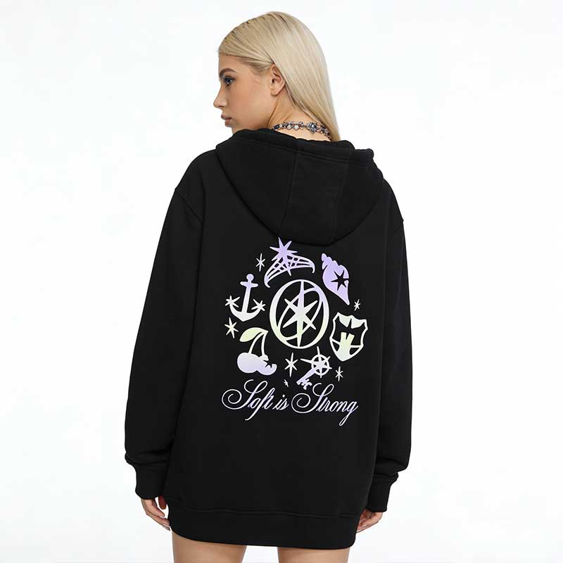 2026 New Katseye men and women casual hooded sweatshirts large sleeve jerseys thick hooded sweatshirt couple