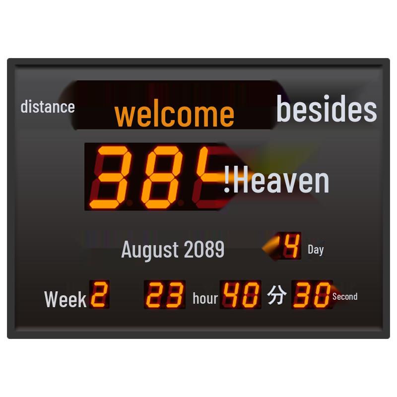 Large Screen LED Digital Countdown Timer Calendar