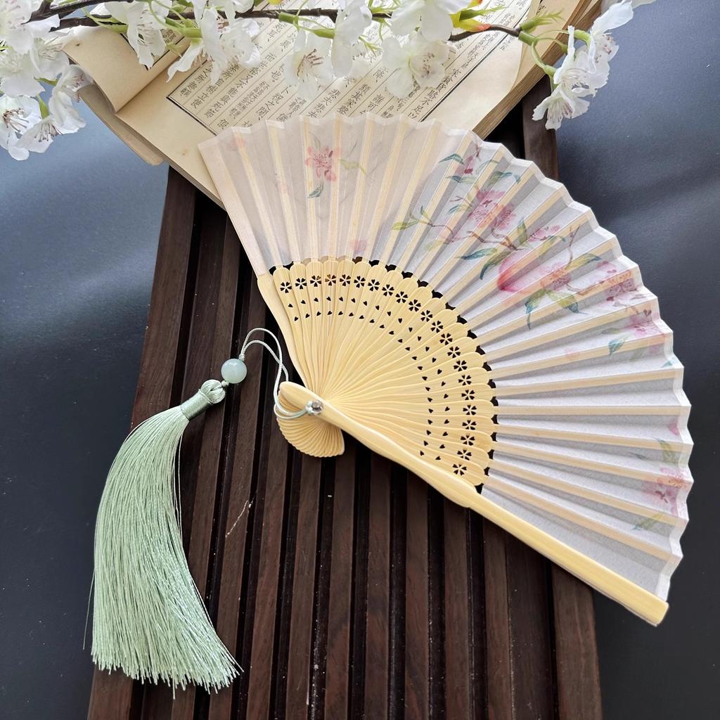 4.5 Inch Mini Bamboo Folding Fan 15cm Handheld Classic Chinese Fan Portable Compact Fan for Women Men Cosplay Anime Gift