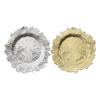 24Pcs13Inch Antique Charger Plates Bulk Round Plastic Dinner Plate Embossed Rim Server Plate Decorative for Dinner Parties