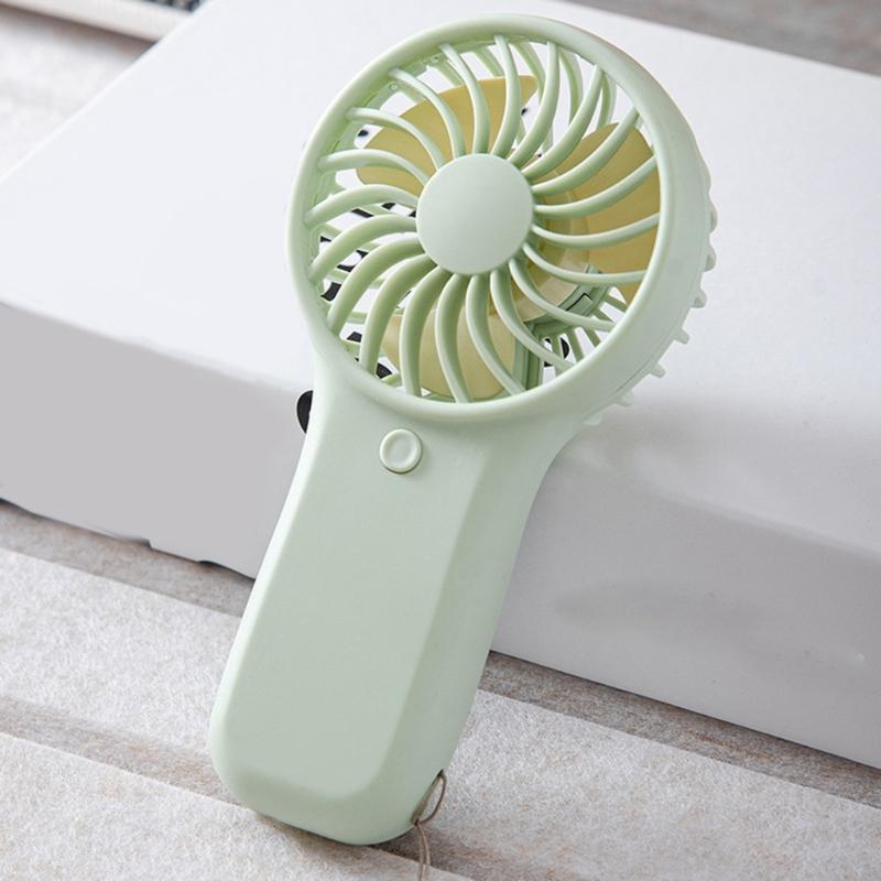 Mini Handheld Fan With Fast Speed Motor Battery Powered Portable Air Circulation For Hot Weather Activity
