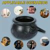 Halloween Party Decoration Witch With Light Pot Mist Plastic Bowl Decoration Candy Bucket Decoration
