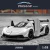 Simulation 1.32 Scale Jesko Super Car Model With Sound Light Children Boy Diecast Metal Toy Vehicle Birthday Gift