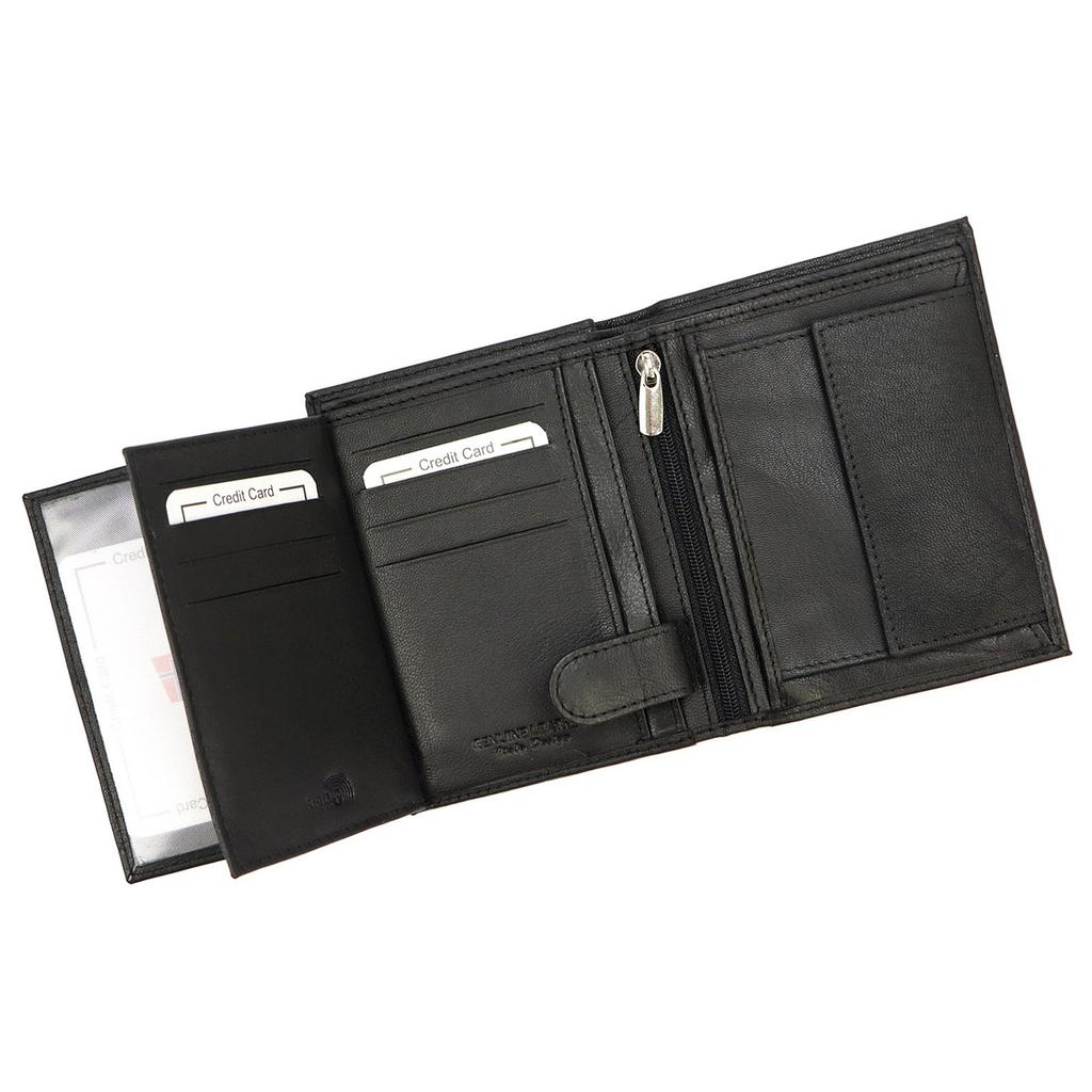 Large Compact Leather Men's Wallet from Nordee