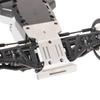 XBERSTAR Chassis Armor Set for Tamiya 1/10 Fighter Nxgen DT-04 RC Car, Front and Rear Stainless Steel Chassis Armor Protection Skid Plates