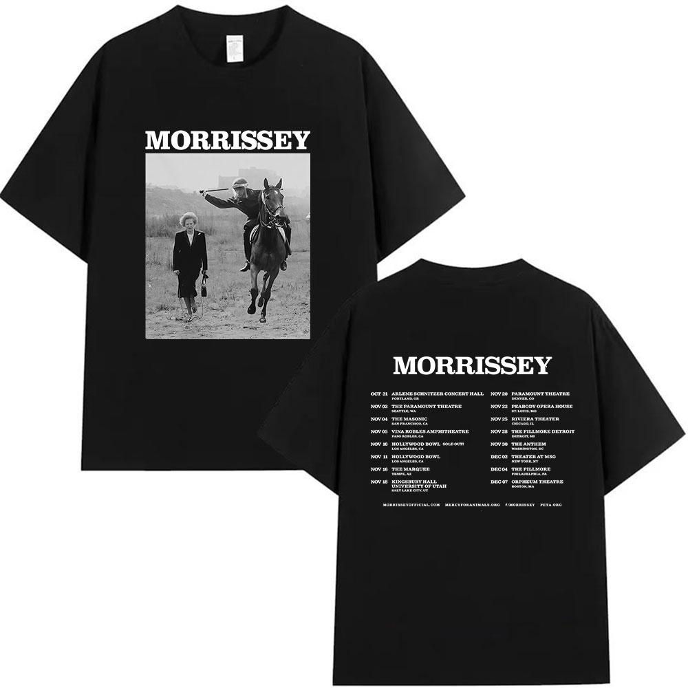 Britská kapela Morrissey Turné 2026 Merch Tričko Pánské Hip Hop Gotické Krátký Rukáv Trička Ležérní Streetwear Léto