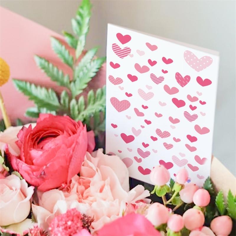 3D Popup Valentine's Day Card for Unique Party Celebration Handmade Greeting Card with Envelope Elegant Birthday Gift
