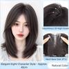 Synthetic Head Top Fake Hair Piece Hair Toppers Wigs with Bangs  Cover White Hair & Hairline