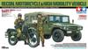 Tamiya Scale Limited Series JGSDF Reconnaissance Motorcycle High Mobility Vehicle Set Plastic Model 25188 1/35 &
