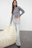 Women's Elegance Style Sweater Black Super Crop High Collar Knitwear Sweater