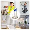 Levels Holder For Wall Stainless Steel Levels Mount Precision Adjustment Support Rack Power Tool Accessories For Professional