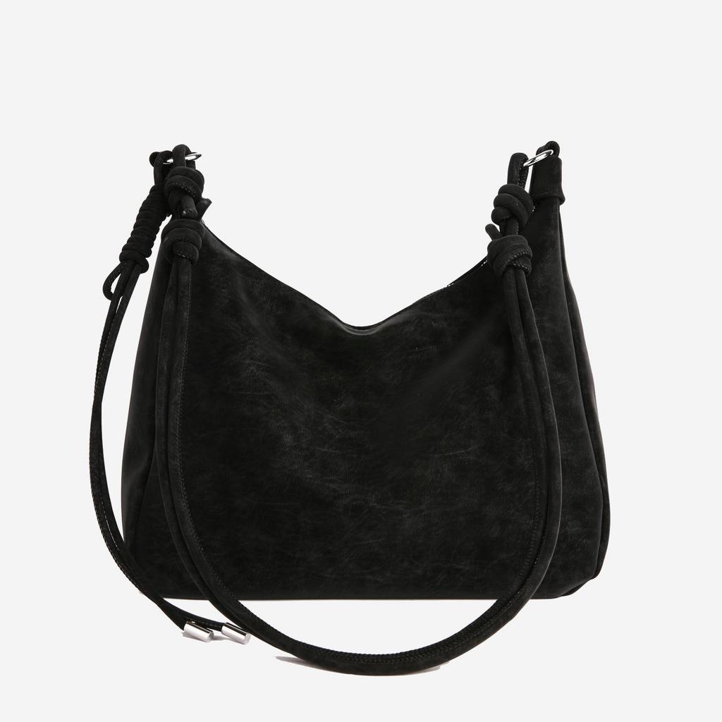 Vintage Minimalist Deerskin Tote: Women's Large Capacity Crossbody & Shoulder Bag 2025