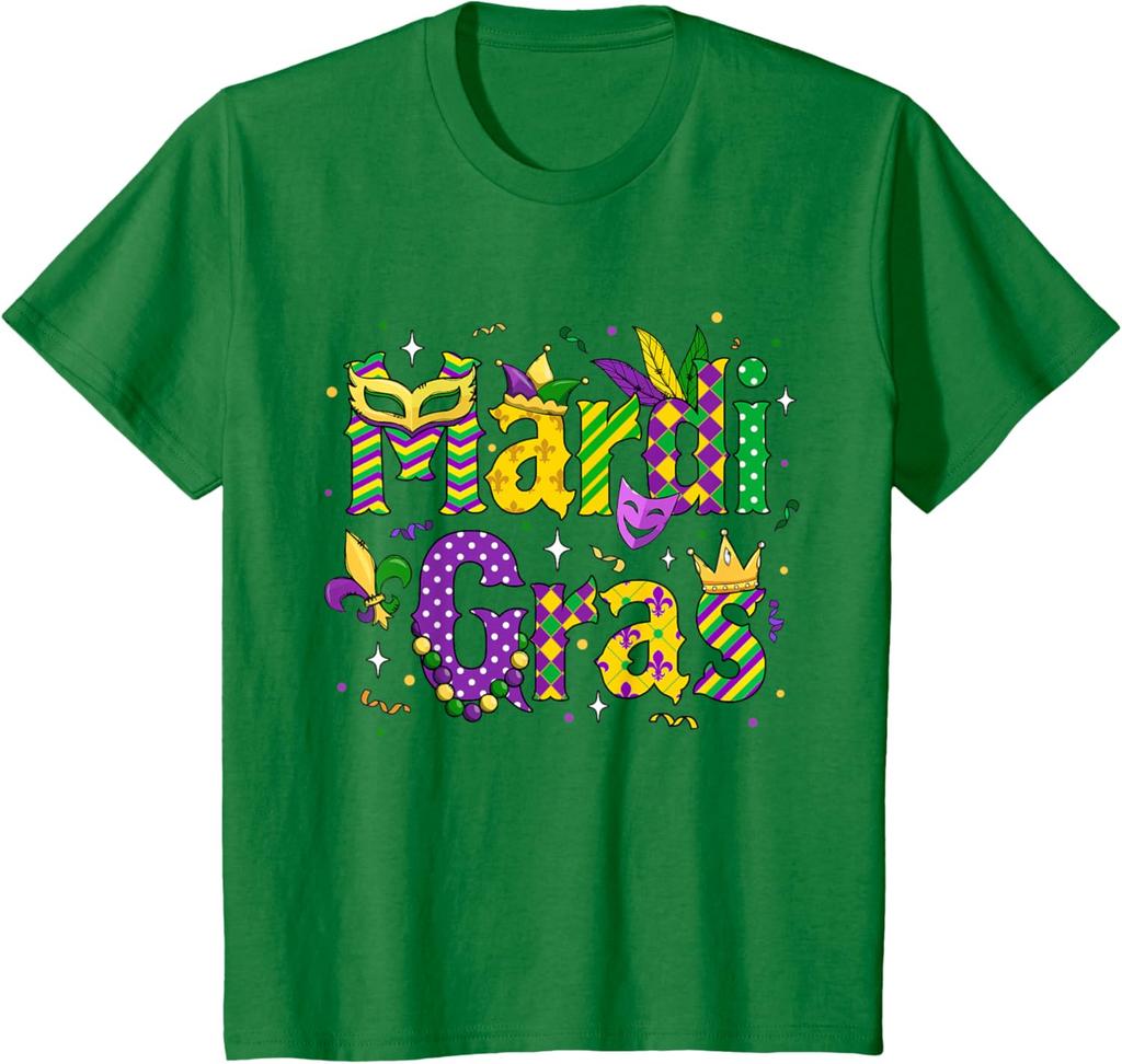 Funny Mardi Gras Parade Outfit Jester Hat Men Women Kids TShirt Unisex Fashion SpringSummer 2026 New Arrival