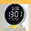Digital Led Alarm Clock With Night Light Calendar Countdown For Bedroom Decor