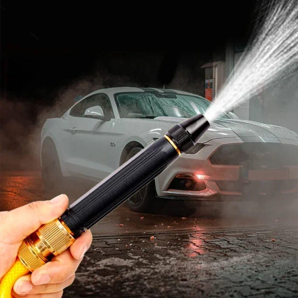 Adjustable Car Wash Nozzle Direct Spray Adjustable Nipple Type Garden Watering Hose  Home Use