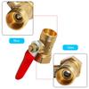 Aopin Ball Valve Brass G 3/8" Female Thread x G 3/8" Male Thread Valve