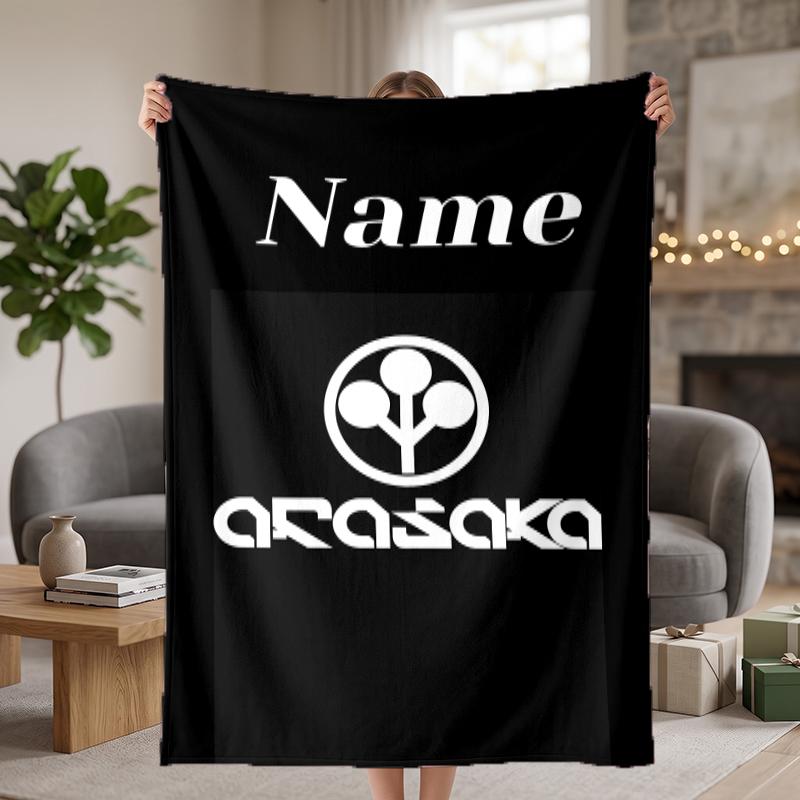 Cyberpunk Custom Flannel Blankets Soft Warm Cozy Throws for Home Decor Holiday Gifts