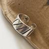 Xiaomi 925 Sterling Silver Rings For Women Geometric Fine Jewelry Finger Adjustable Vintage Strip Ring For Party Birthday Gift