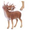 Lifelike Deer Figurine Toy Jungle Zoo Wild Deer Animal Toy Plastic Reindeer Playset Gift