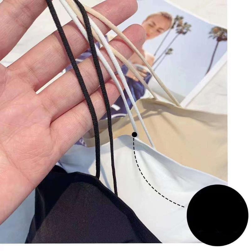 Tank Top Black Halter Crop Tops Women Summer Camis Backless Camisole Fashion Casual Tube Top Female Sleeveless Cropped Vest