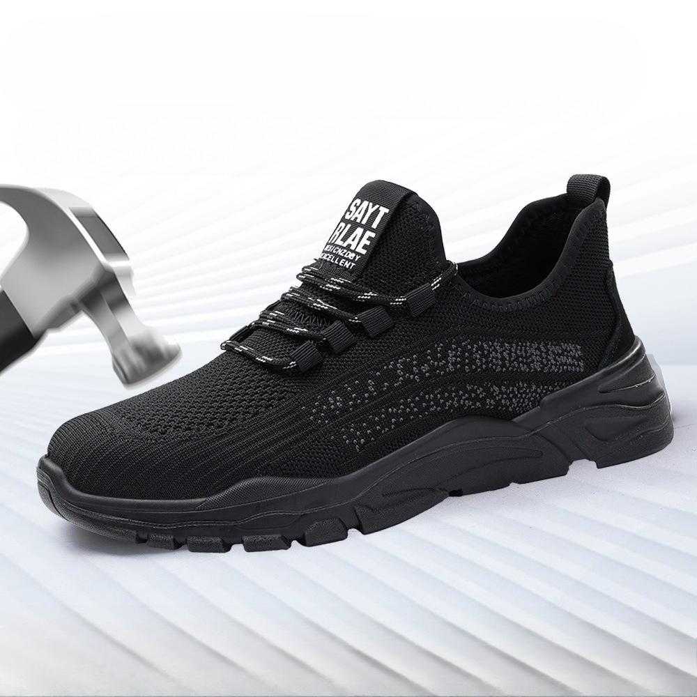 Fashion New Men's Safety Shoes Anti-crush Anti-puncture Anti-slip Steel-toed Shoes Breathable Protective Women's Safety Work Shoes