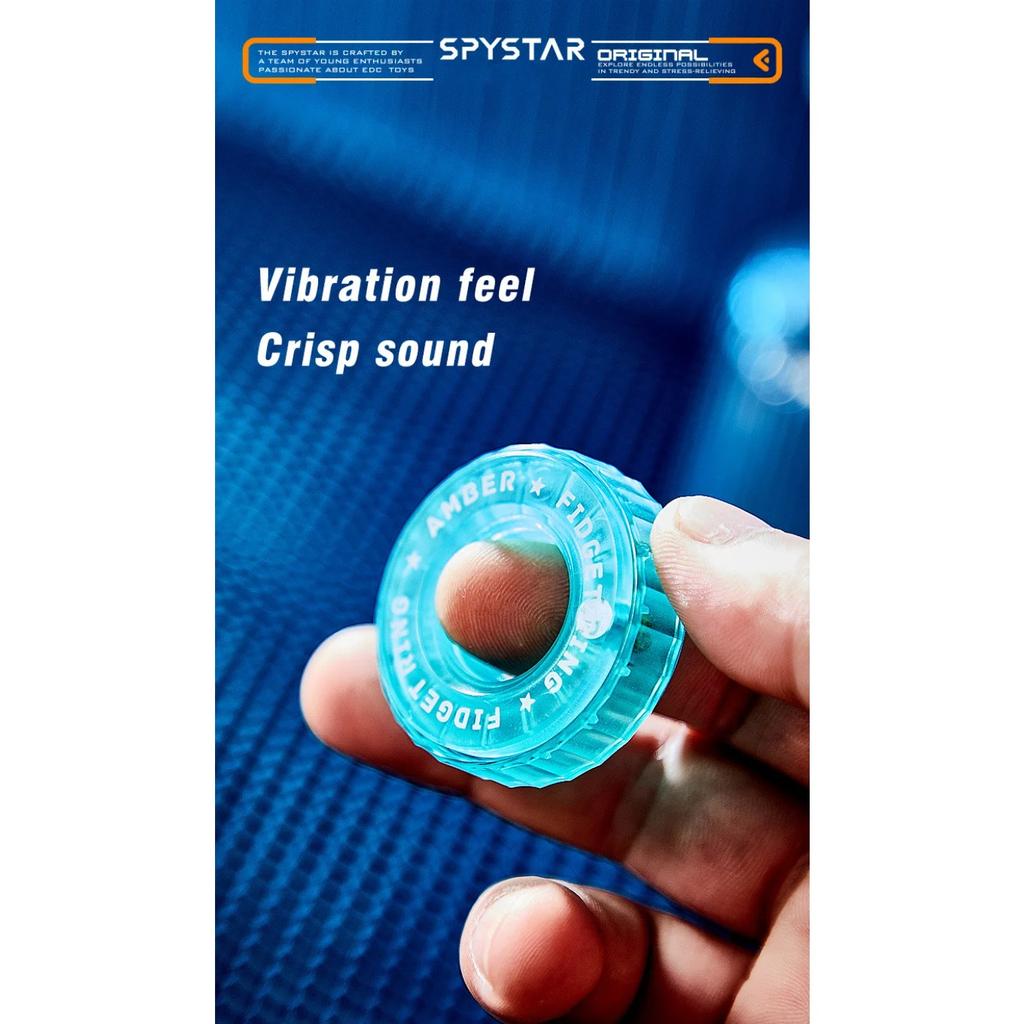 Ratchet Fidget Ring Fidget Slider Adult EDC Metal Fidget Toys ADHD Hand Spinner Stress Relief Toys Office Toy Adult Gift