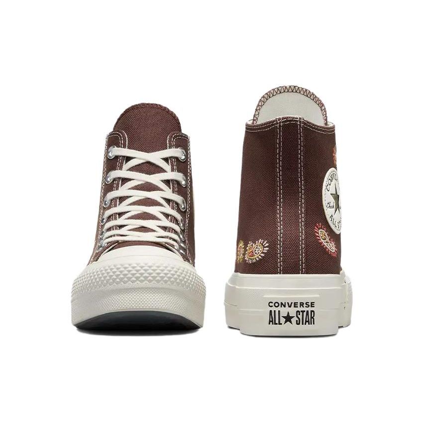 Converse All Star Lift Confortabili Versatili Durabili Absorb șocuri Adidași Pânză Top Înalt Femei Adidași Maro A08174C