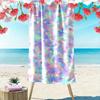 Pastel Wave Pattern Towel Beach Towel Quick-drying for Travel Outdoor Sports Jogging Beach and Swimming