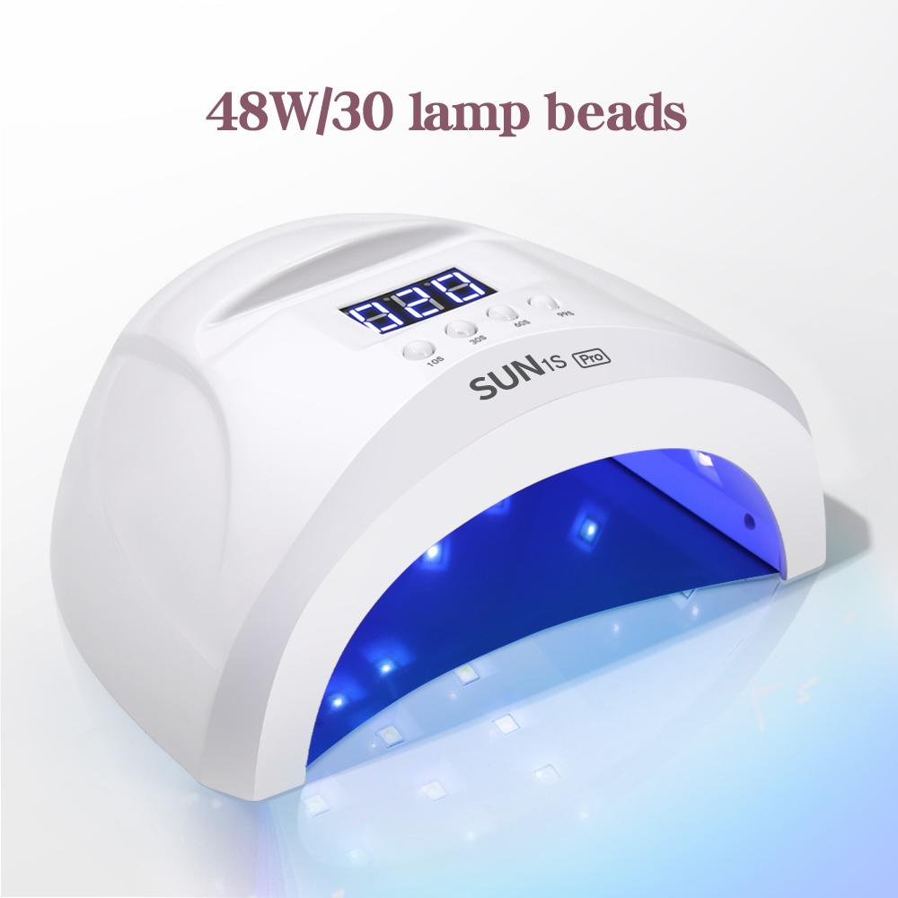 

LINMANDA SUN1S Nail Dryer UV LED Lamps 48W for Manicure 30 Leds Drying Nail Gel Polish 4 Timer With LCD Display Nail Tools US PLUG белый