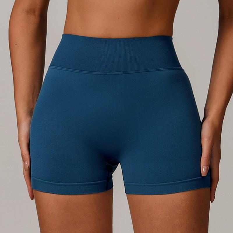 High-Waisted Seamless Yoga Shorts Women Tummy Control Butt Lift Running Gym Workout Leggings Short