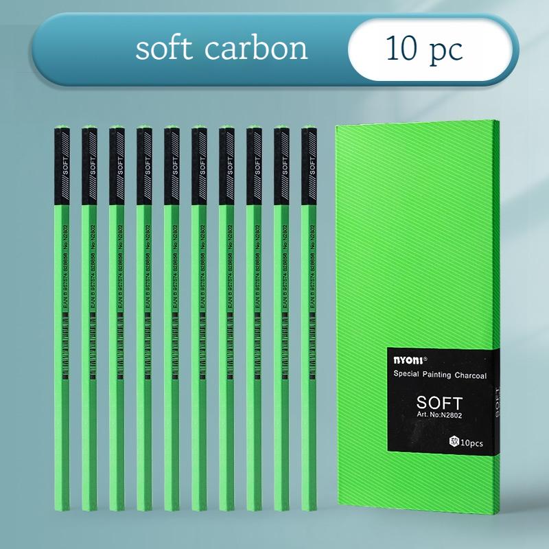NYONI 10/12 Pencils art supplies Shading Drawing pencils to draw professionals hard medium Soft Core Drawing Supplies