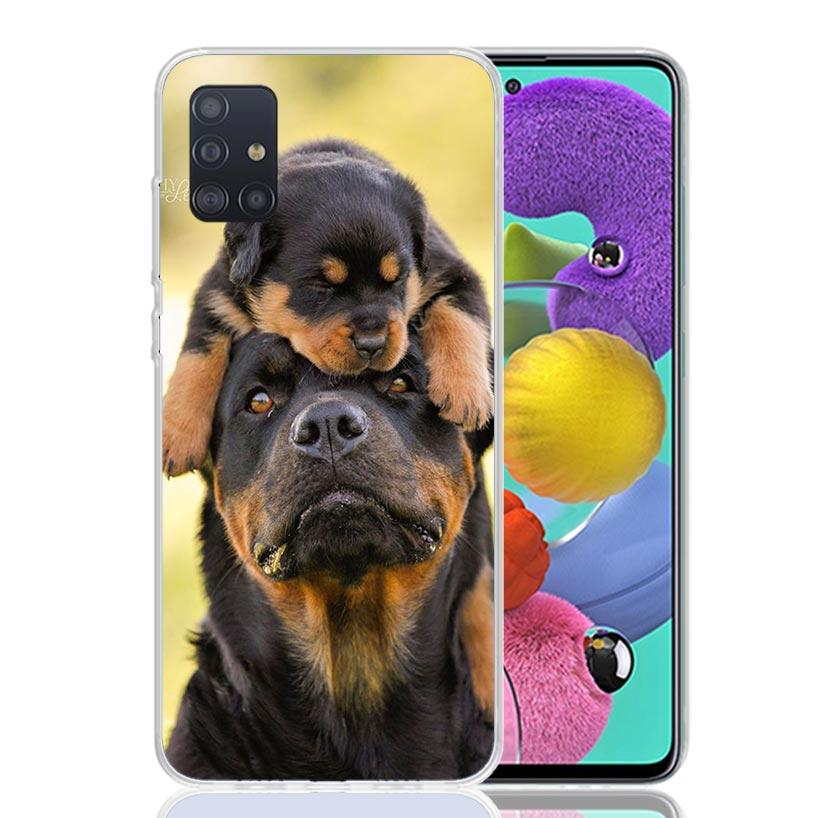 Rottweiler Dog Case Phone Cover for Samsung Galaxy A52 A51 A50 A42 A32 A22 A12 A02S A72 A71 A70 A41 A31 A21S A40 A30S A20E A10S
