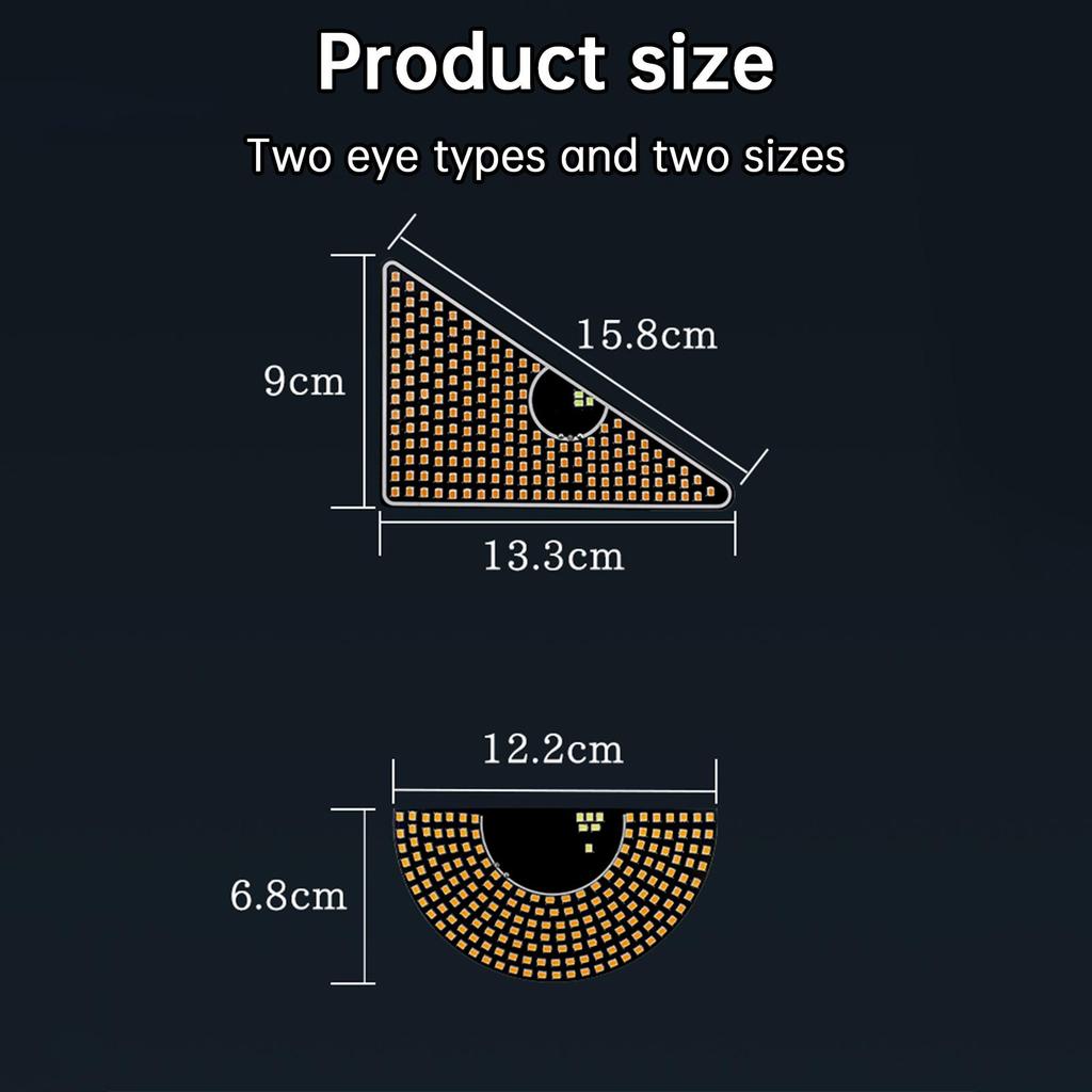 Οθόνη LED Μάτι του Διαβόλου Φως Ματιού Αυτοκινήτου Φορτηγού Δυναμικό Φως LED