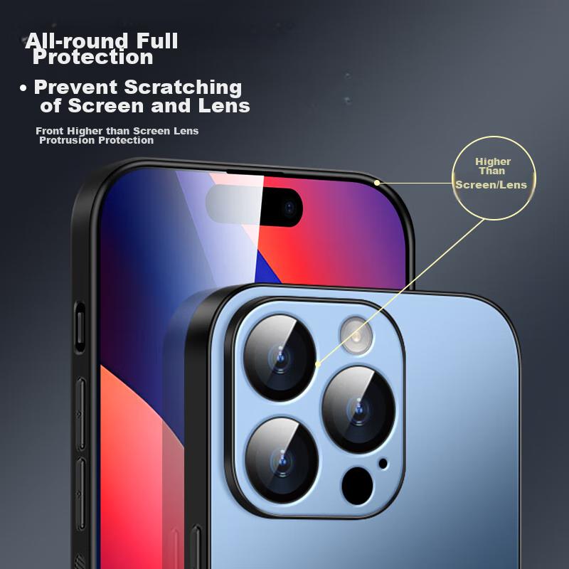 IPhone 16 Pro Case, 16 Pro Protective Cover, Full Lens Protection, AG Frosted Finish, Real Phone Feel, Simple Style, Shockproof,, Graphite Black