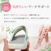 YuLago Diet Slippers for Indoor Use, Women's and Men's, Room Shoes, Core Strength, Posture, and Beautiful Legs [Gray, Size L]