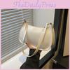 Elegant Korean Fashion Solid Color Mini Bag With Zipper Closure For Women
