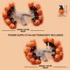 1PC 10/20 LED Halloween Small Pumpkin With Black Hat String Lights Battery Operated For Home Windows Indoor Outdoor Garden Decor