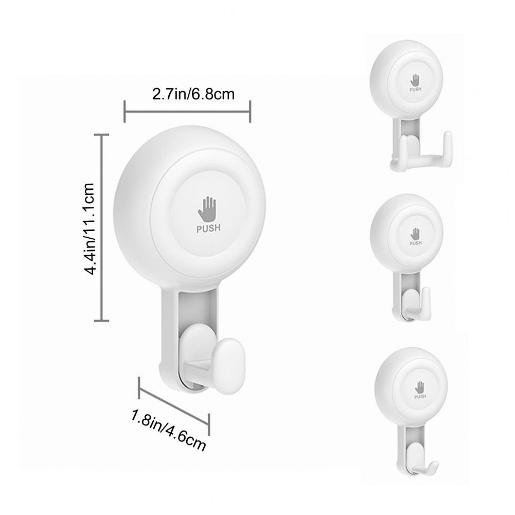 Towel Hanger Heavy Duty Suction Cup Shower Hook Strong Load-bearing Rotatable Easy to Install Kitchen Bathroom Wall Hook