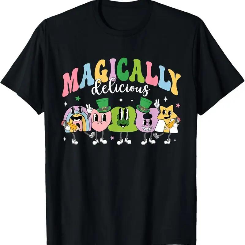 Lucky Cereal Marshmallow Shapes Magically Charms Delicious T Shirt S разноцветный