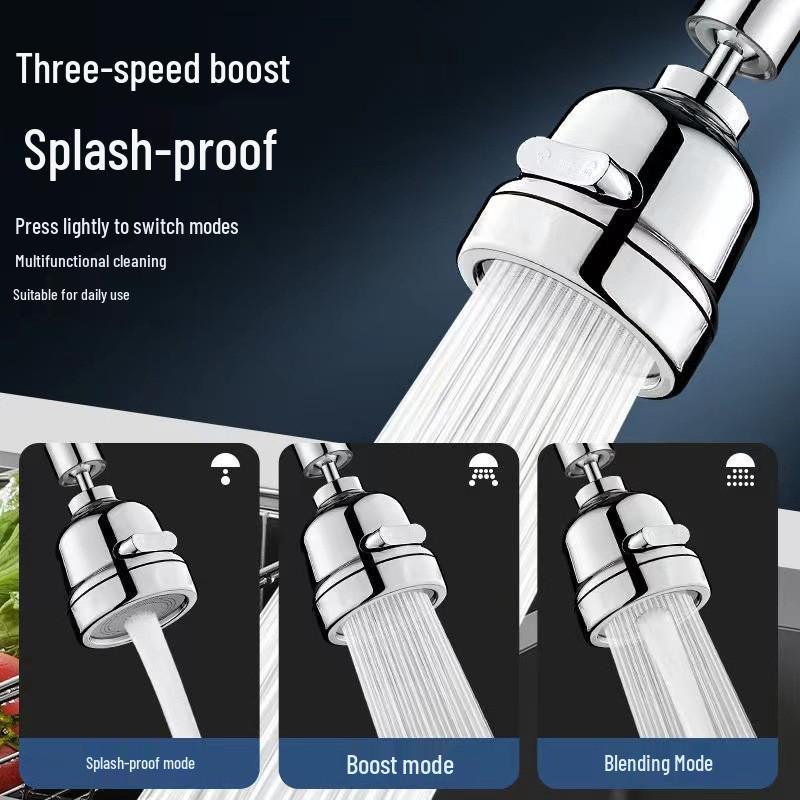 Universal Adjustable Anti-Splash Faucet Aerator Extension Tube