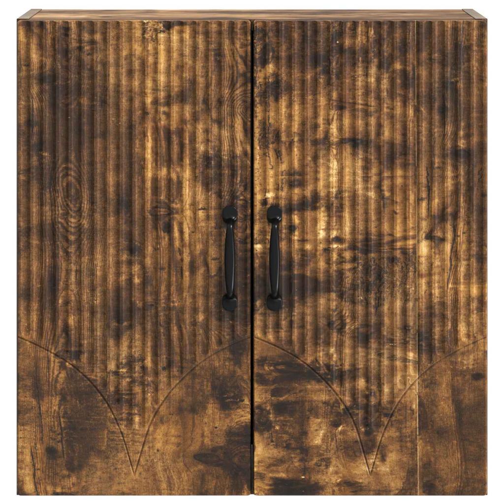 Wall Mounted Cabinet Smoked Oak Finish 59 x 31 x 60 cm Engineered Wood