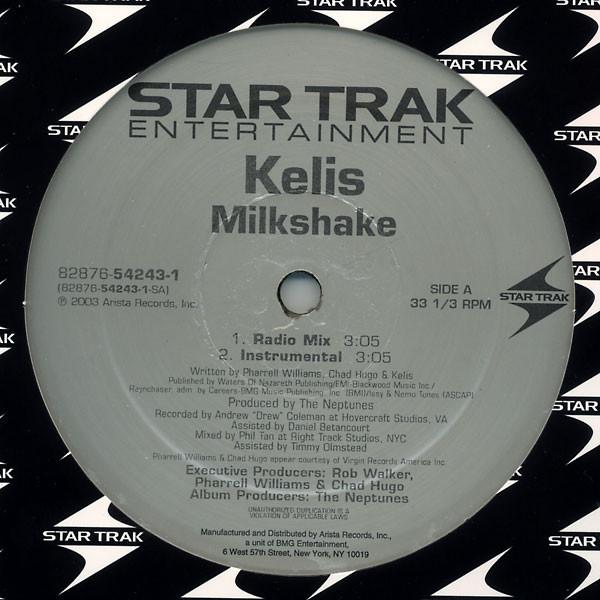 

12inch Record KELIS - Milkshake 82876542431 Star Trak Enter 2003 US Rap & Hip-Hop/R&B Used