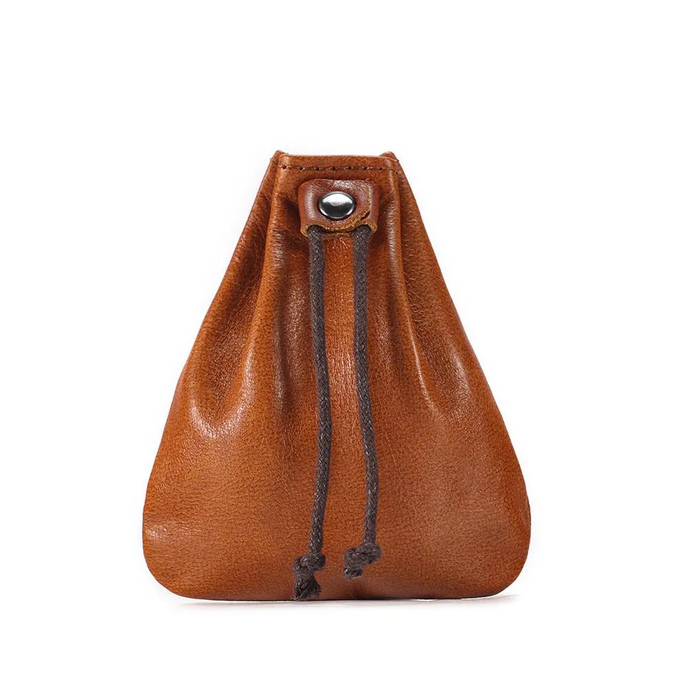 

Genuine Leather Men s Coin Purse Change Pouch Card Holder for Male Casual Mini Storage Bag Unisex Wallets Billetera femenina sac