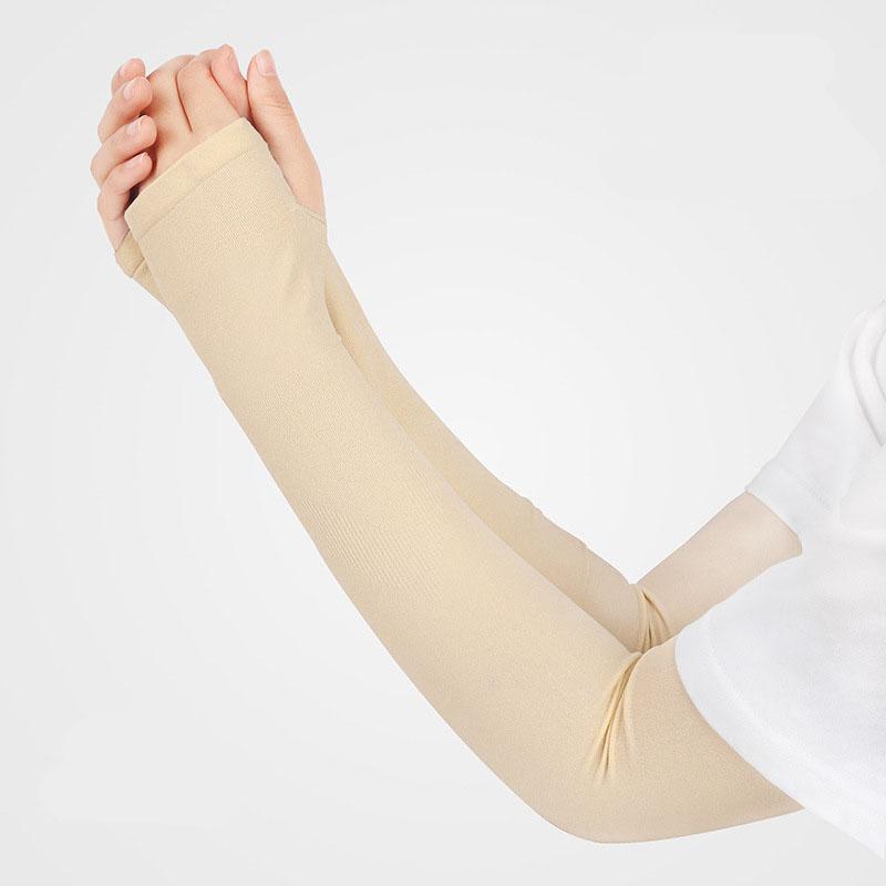 Summer Cycling Sunscreen Ice Sleeve Outdoor Uv Seamless Sleeve Cover Sun Breathable Open Finger Arm Sleeve
