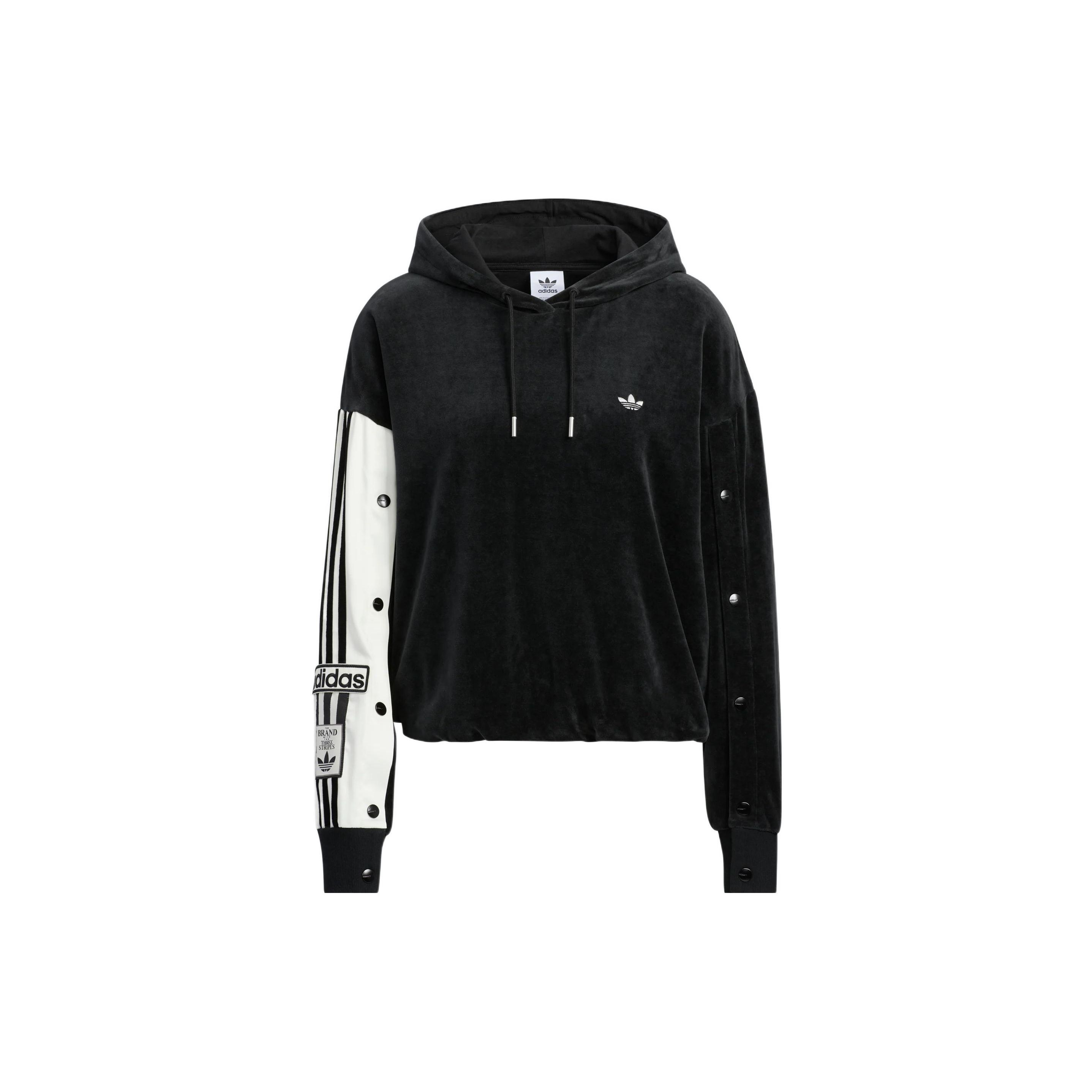 Adidas Originals Adibreak 2 Hoodie Women Black White IC8140 M